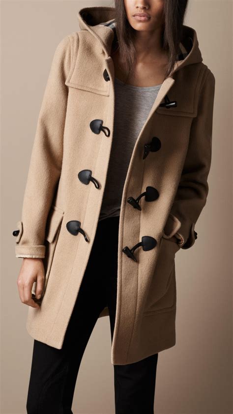 burberry brit wool felt duffle coat|duffle coat burberry femme.